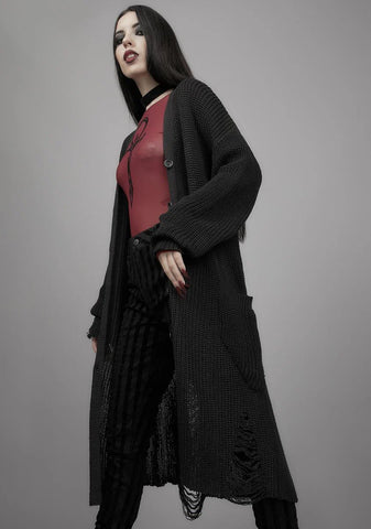 Holy Terror Distressed Cardigan