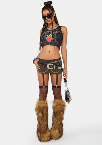 Fire Heart Crop Tank