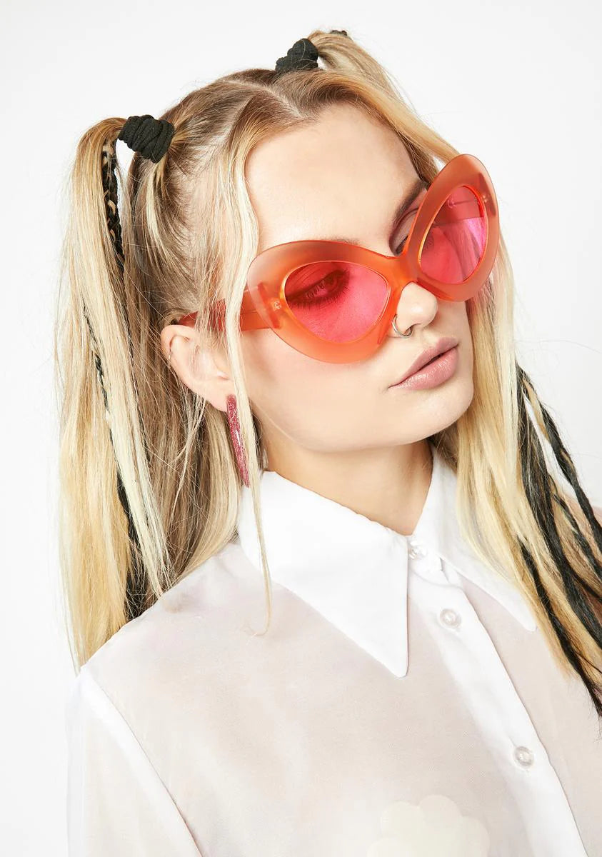 Jetz Pink Cat Eye Sunglasses