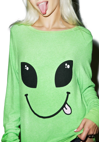 I Come In Peace Baggy Beach Jumper