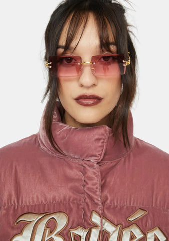 Sweet Model Behavior Rectangle Sunglasses