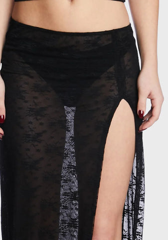 Uno Sheer Maxi Skirt