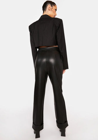 Violette Vegan Leather Trousers