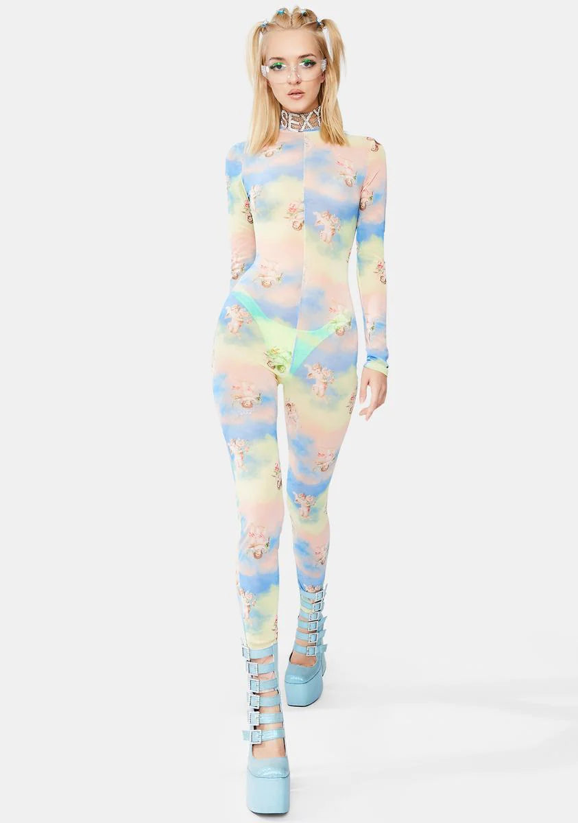 Day Dreamin' Sheer Catsuit