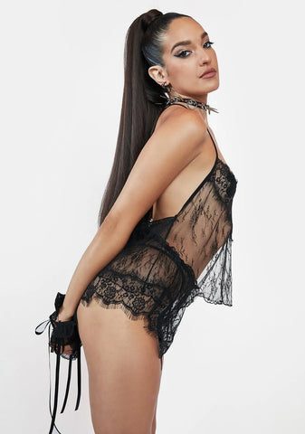 Because Of You Lace Shorts Set