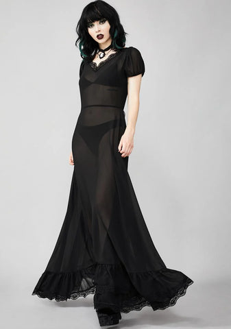 Sheer Deadication Maxi Dress