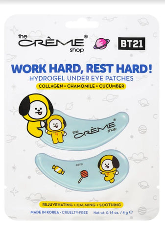 X BT21 Work Hard Rest Hard Under Eye Patches