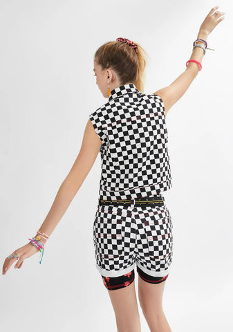 Having Fun Yet Checkered Vest