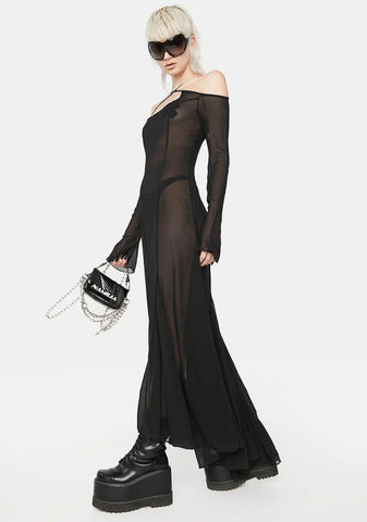 Blackout Leave You Wondering Maxi Dress