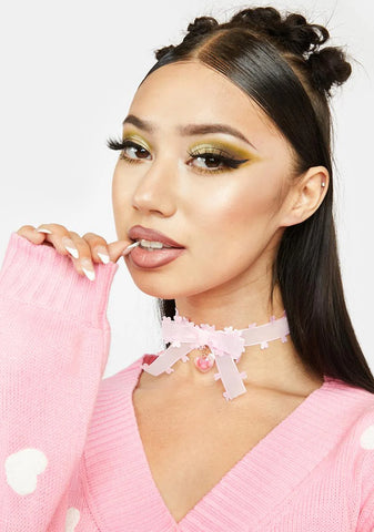 Loving So Endlessly Bow Choker