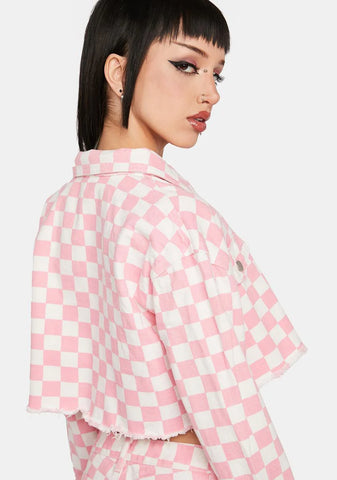 Up For A Challenge Checkered Jacket