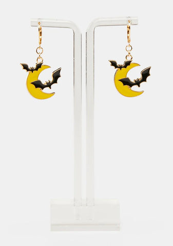 Out After Dark Bat Earrings