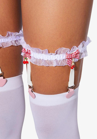 Be Cherry Your Sweetie Ruffle Leg Garters
