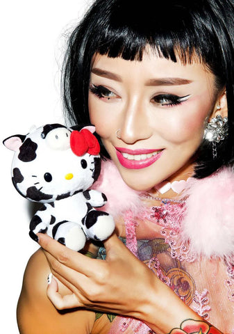 Farm Friends Hello Kitty Cow Plush