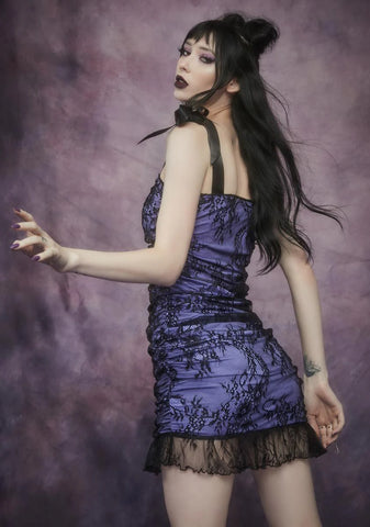 Unholy Night Lace Mini Dress