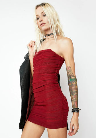 High Status Strapless Mini Dress