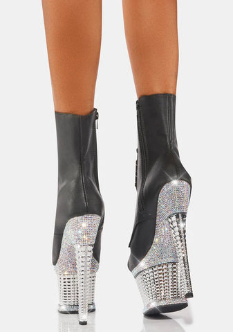 Spectator-1021 Rhinestone Stiletto Boots