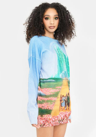 City Of Emeralds Oversized Sweater