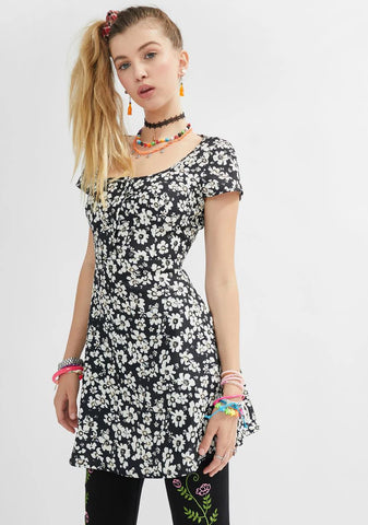 Sweet Symphony Floral Babydoll Dress