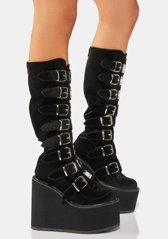 Swing-815 Platform Knee High Boots