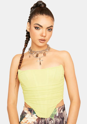 Sunny Too Precious Corset Crop Top
