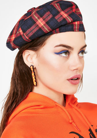 Hellish Uproar Plaid Beret