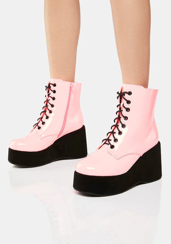 Sweet Literally Living Platform Boots