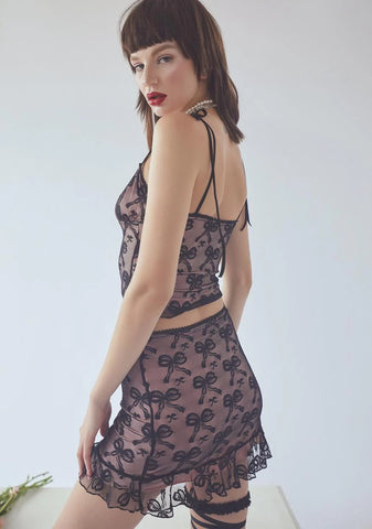 What Ur Missing Mesh Skirt Set