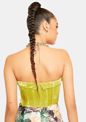 Perfect Person Velvet Corset Top