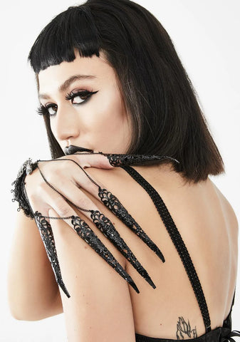 The Darkest Child Gothic Finger Chains