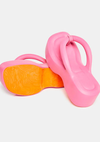 Pink Free Platform Sandals