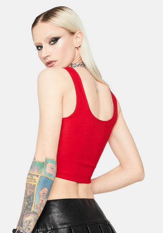 Cherry Down For It Corset Top