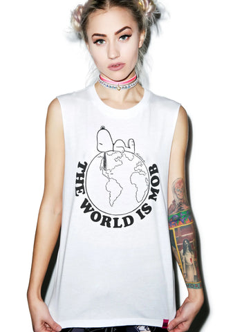 The World Is Mob Muscle Tee - Black
