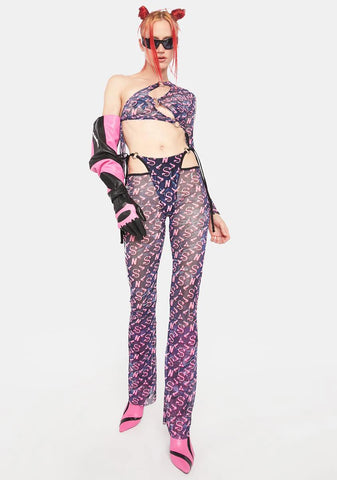 Cum & Play One Shoulder Tie Top