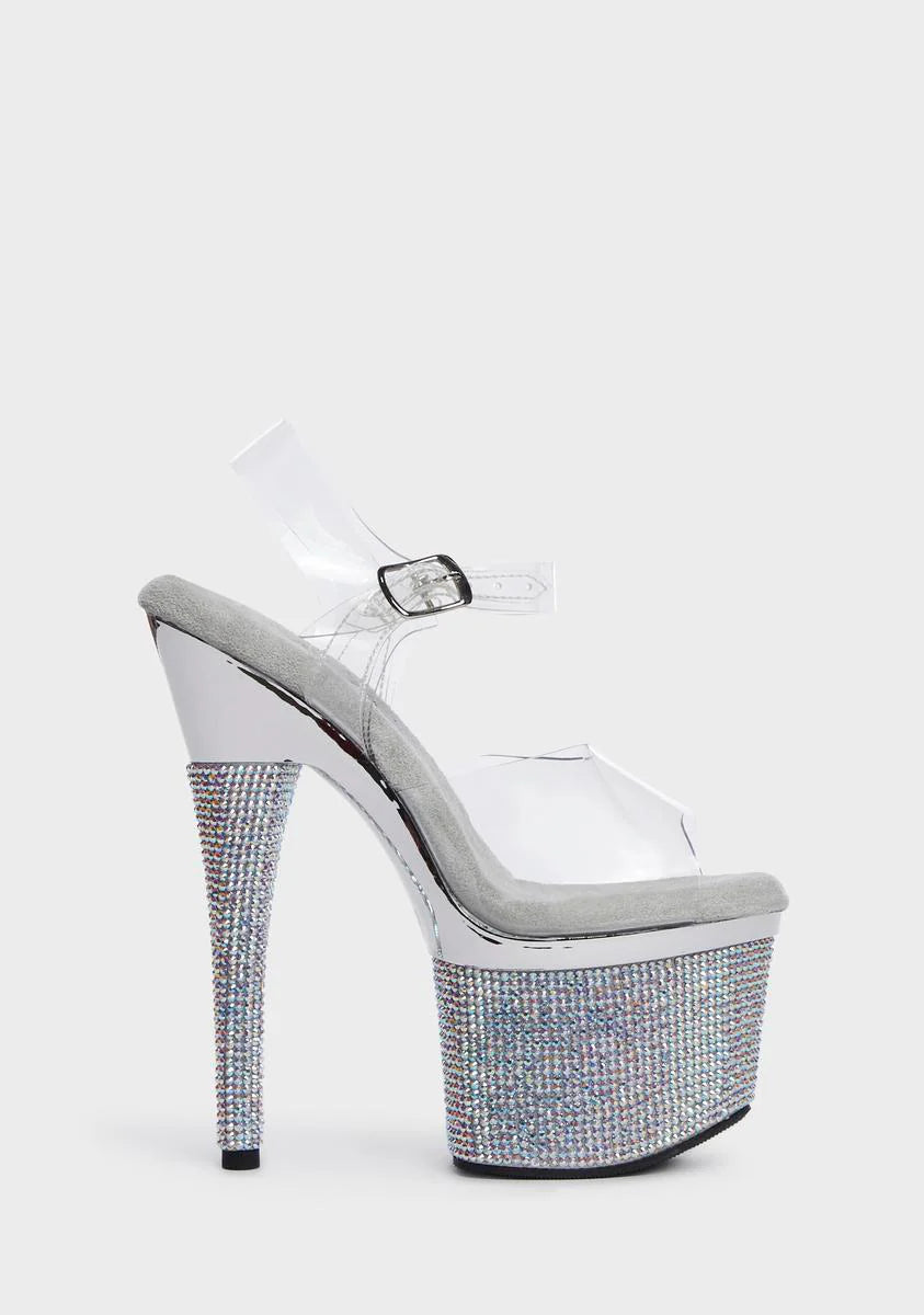 Esteem-708DM Rhinestone Heels
