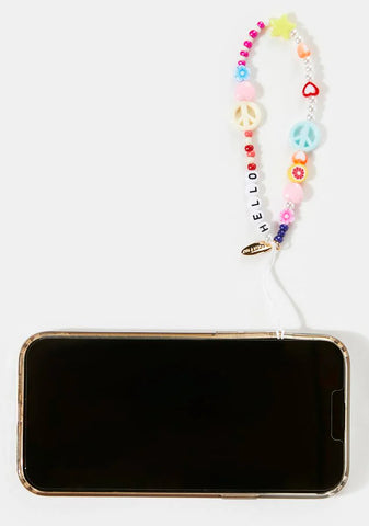 Mixed Beaded Phone Strap
