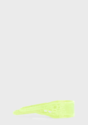 Yellow Microchip Visor