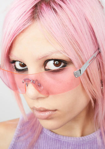 Paris Pink Shield Sunglasses