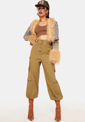 Olive For Once In Ur Life Trousers