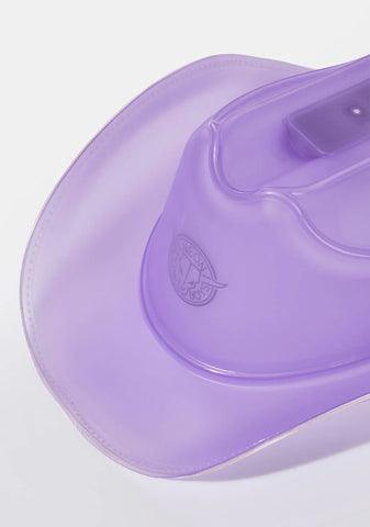 Purple Light Up Cowboy Hat