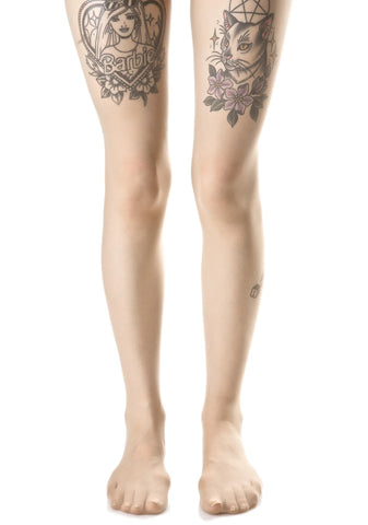 Sheer Runway Backseam Tights