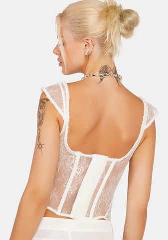 Some Like It Hot Lace Corset Top