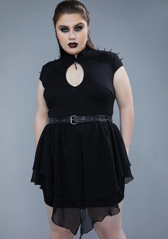 My Warrior Spirit Spiked Mini Dress