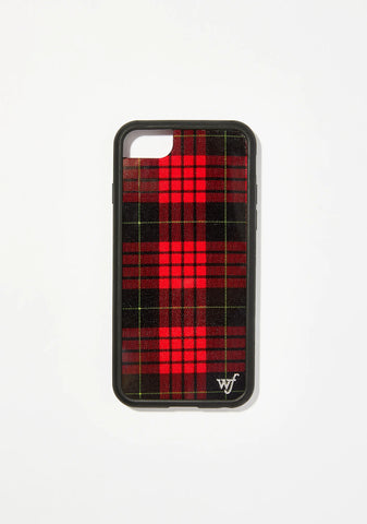 Red Plaid iPhone Case