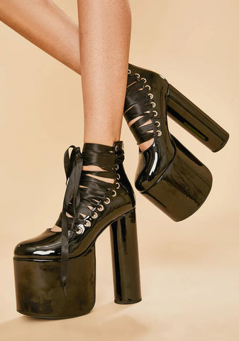 Dark Euphoria Platform Heels