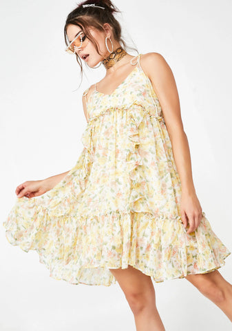 Citrus Kisses Floral Dress