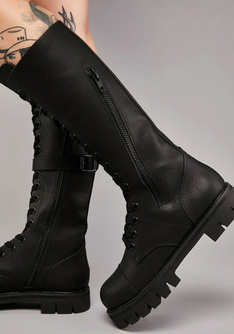 Bring The Pain Combat Boots