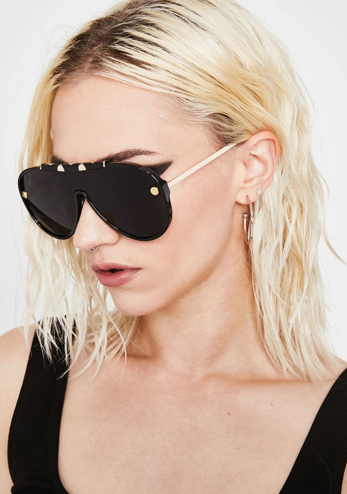 Dark Ready To Takeoff Aviator Sunglasses