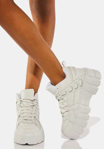 Blanc Match My Energy Platform Sneakers