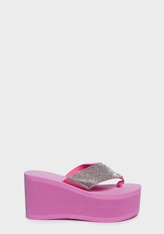 Spirit Walker Platform Sandals - Pink